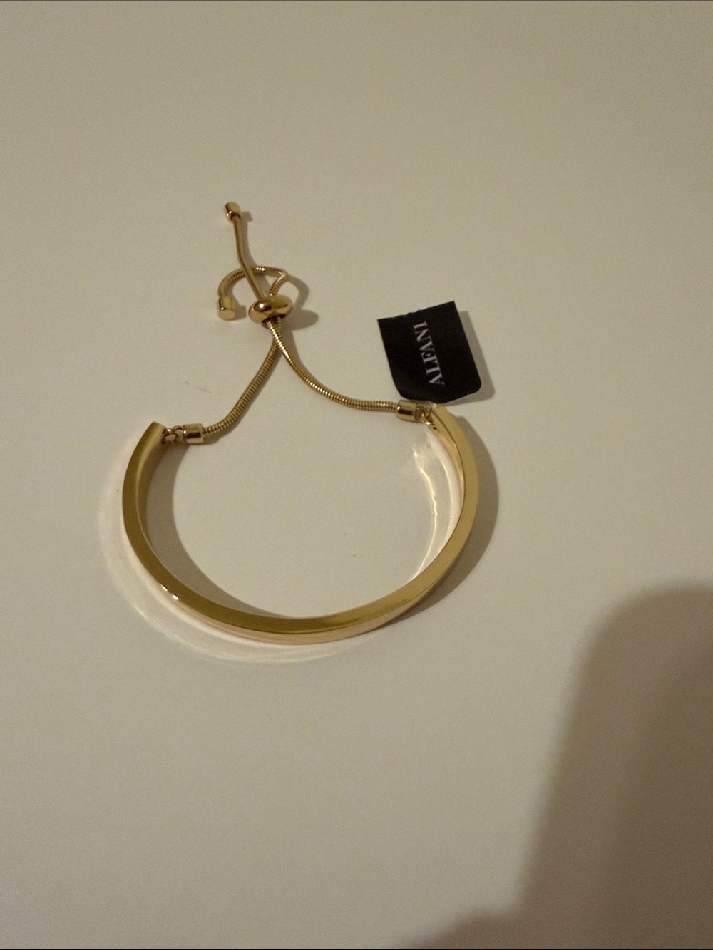 Alfani Women’s Gold Adjustable Slider Cuff Bracelet